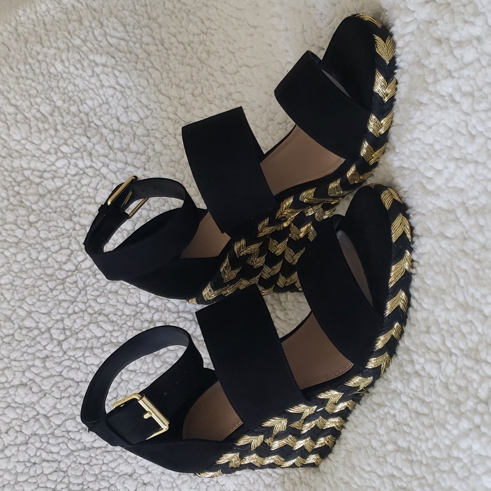 ASOS Espadrille Ankle Strap Wedge Sandal Size 6 NEW - Picture 2 of 9